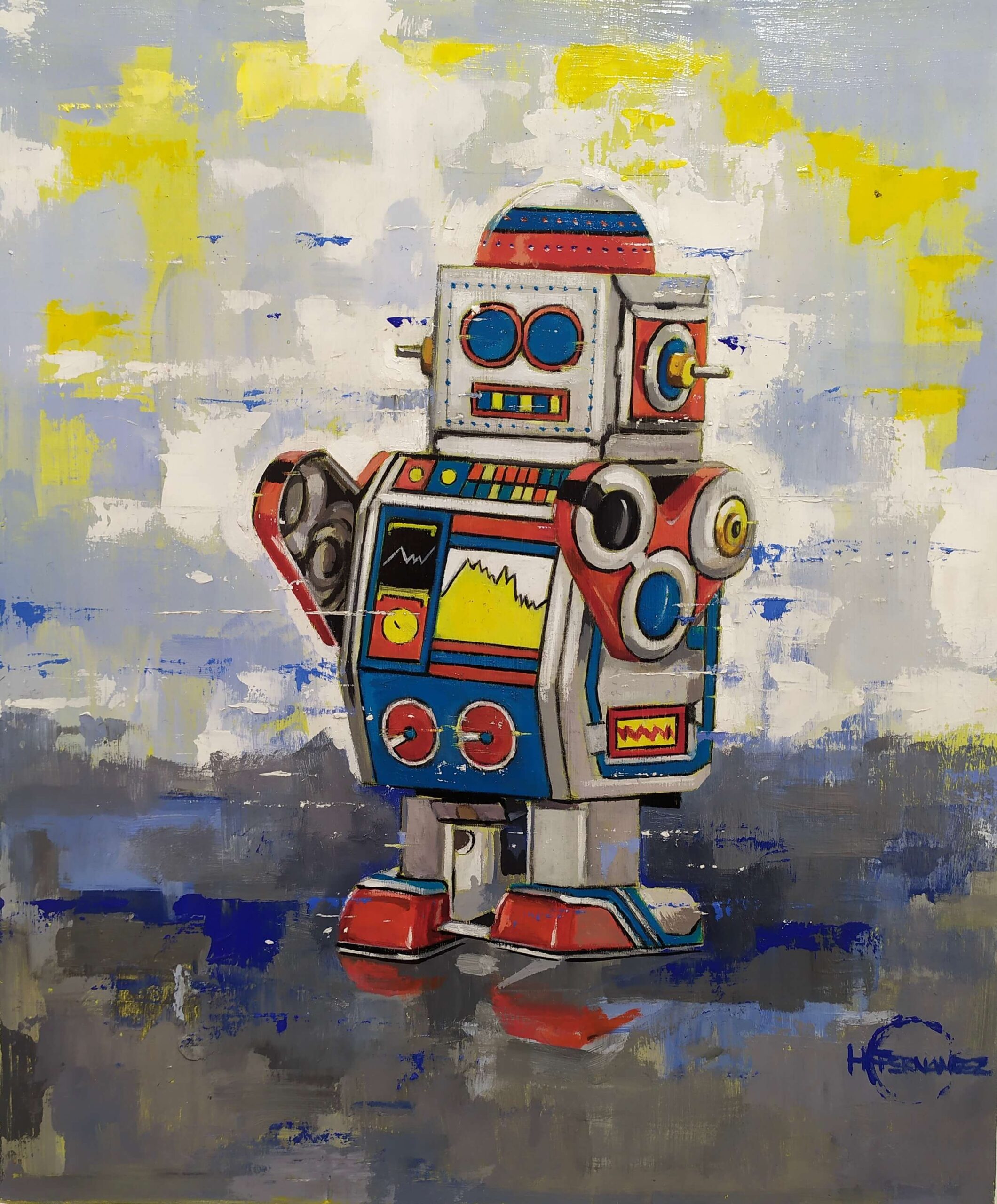 SMALL ROBOT - Painting